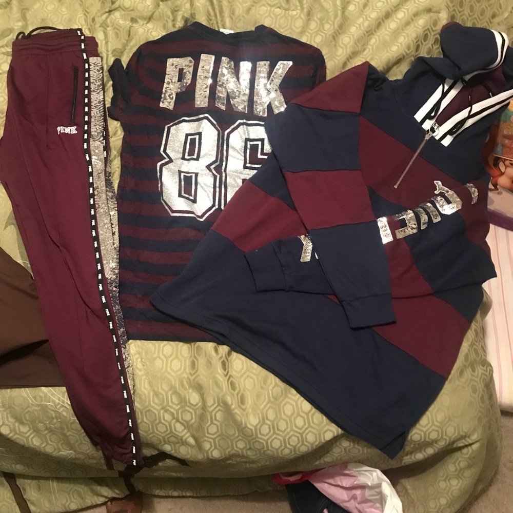 NWT 2 Piece VS PINK Bling Set - Picture 3 of 3